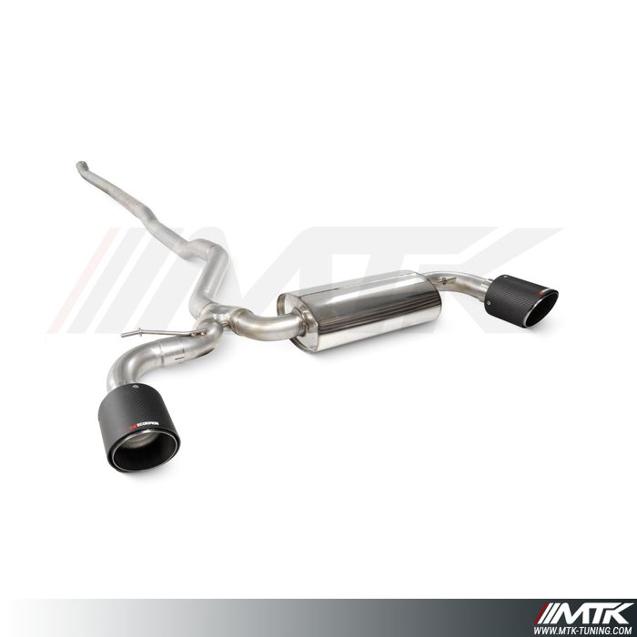 Catback avec tube intermédiaire  Mini Clubman F54 Cooper S 15-18 sans FAP